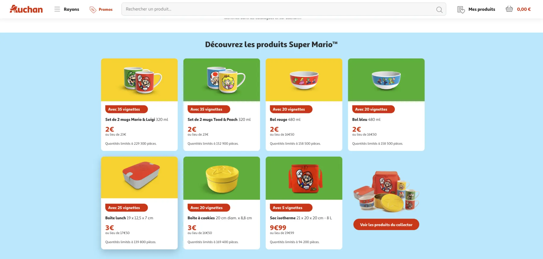 Auchan x Super Mario