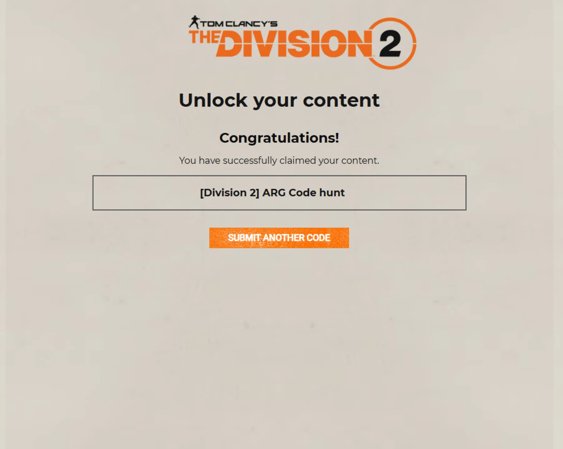 The Division 2 The Division 2