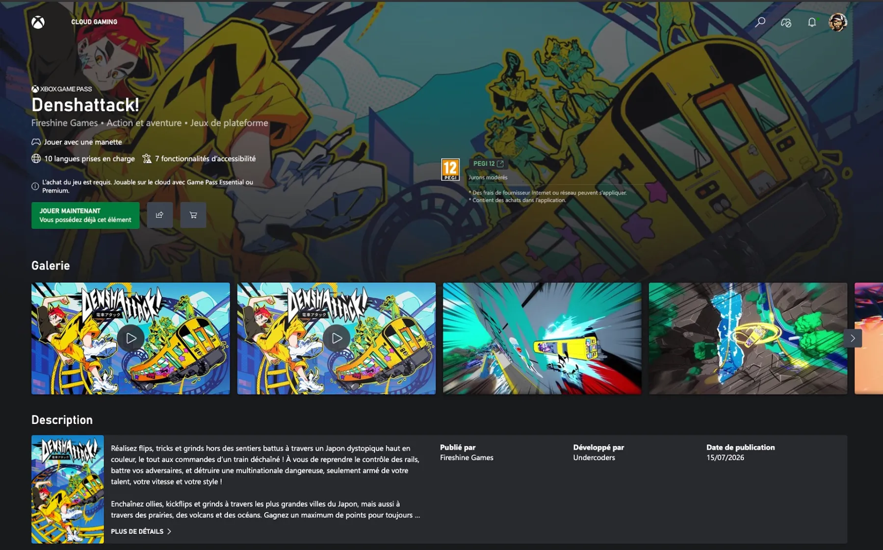 Denshattack! XBOX Game Pass