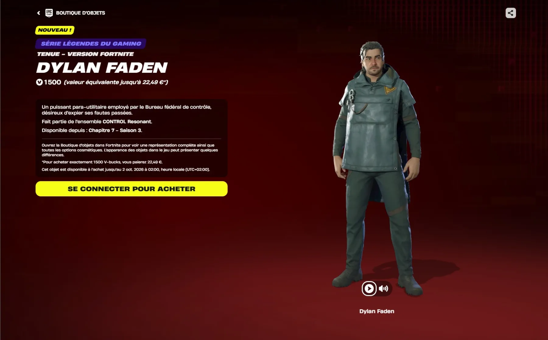 Fortnite Skin Dylan Faden Fortnite Skin Dylan Faden