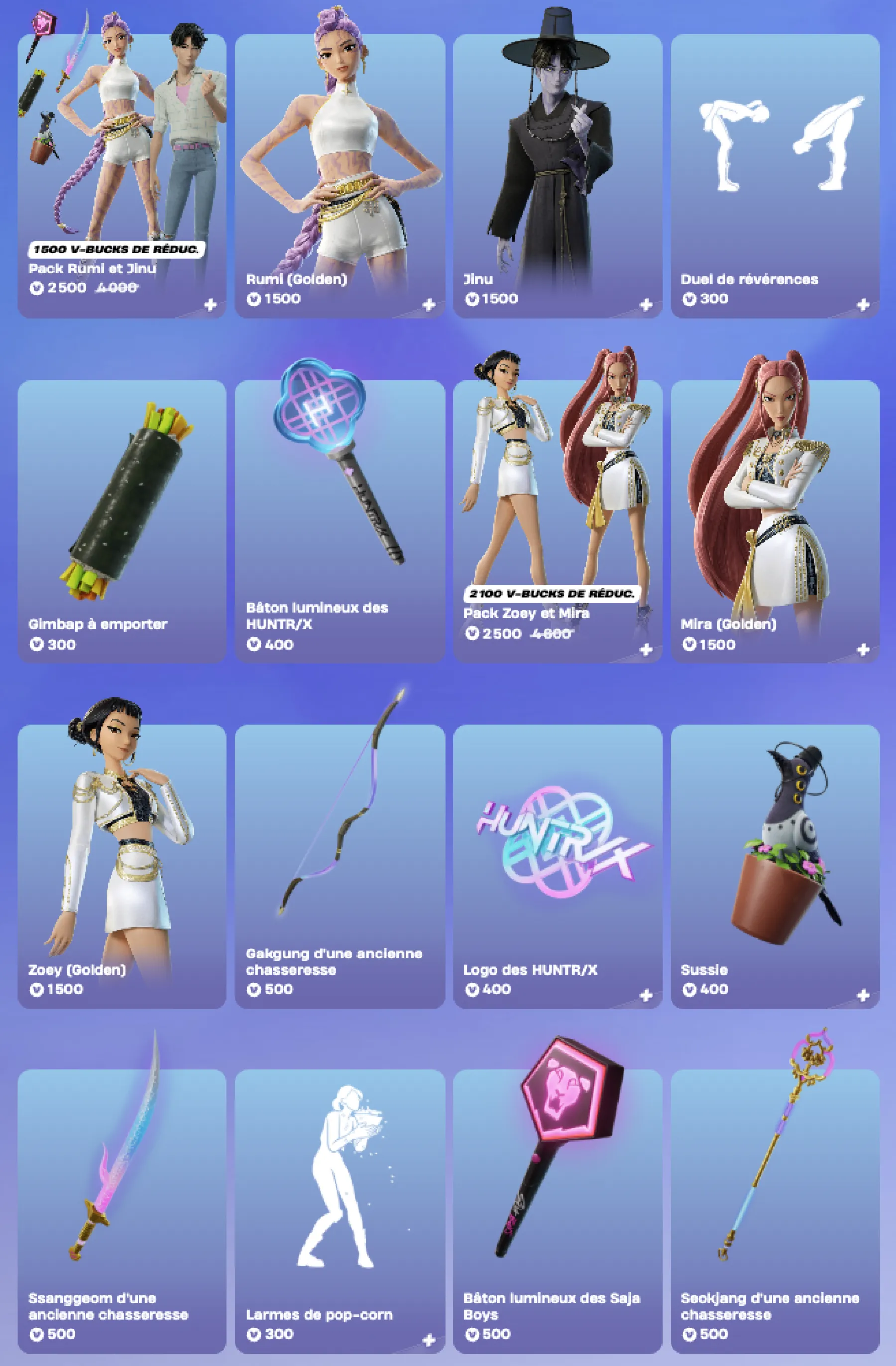 Fortnite x K-Pop Demon Hunters