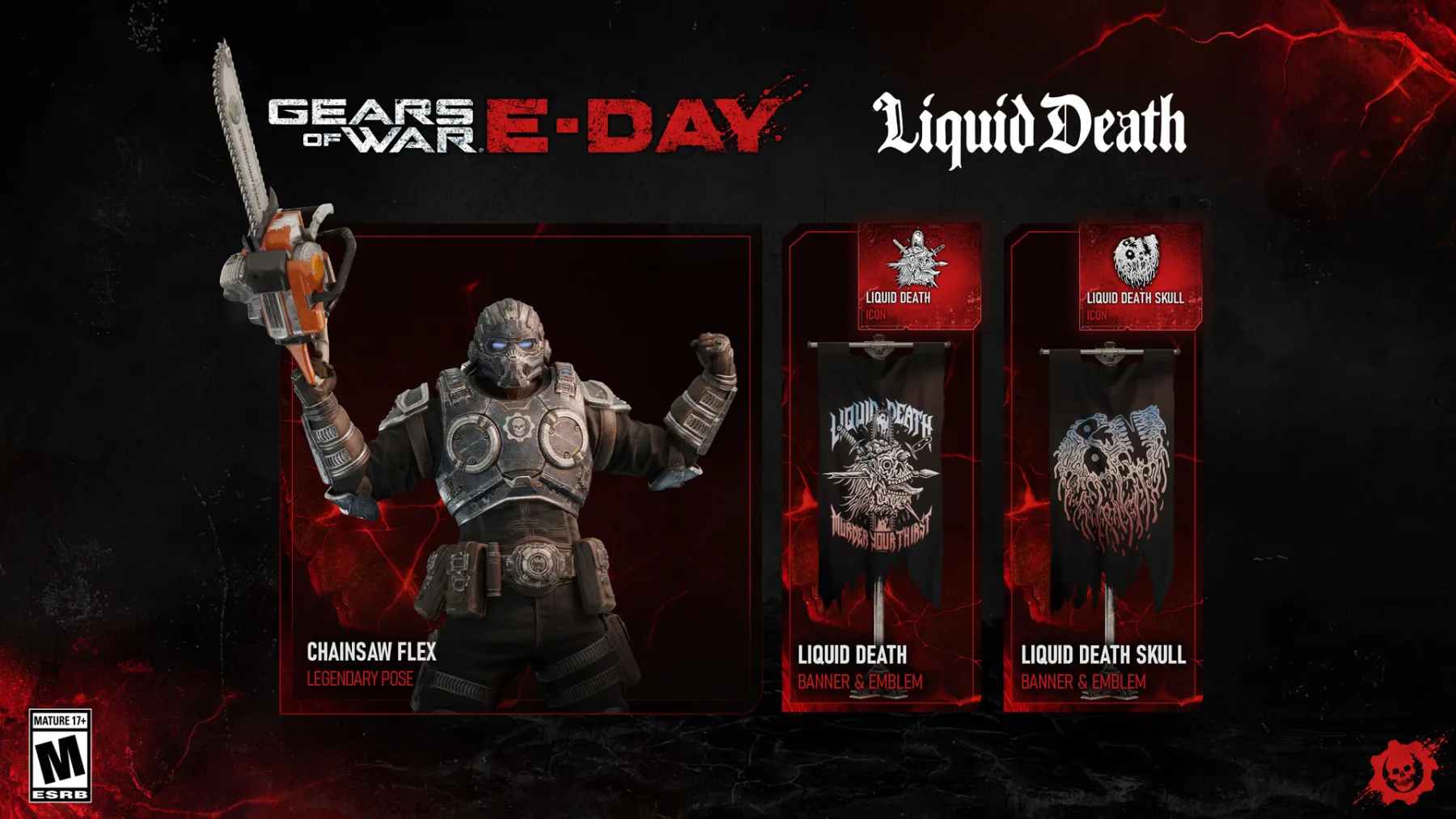 Gears of War: E-Day x Liquid Death Gears of War: E-Day x Liquid Death