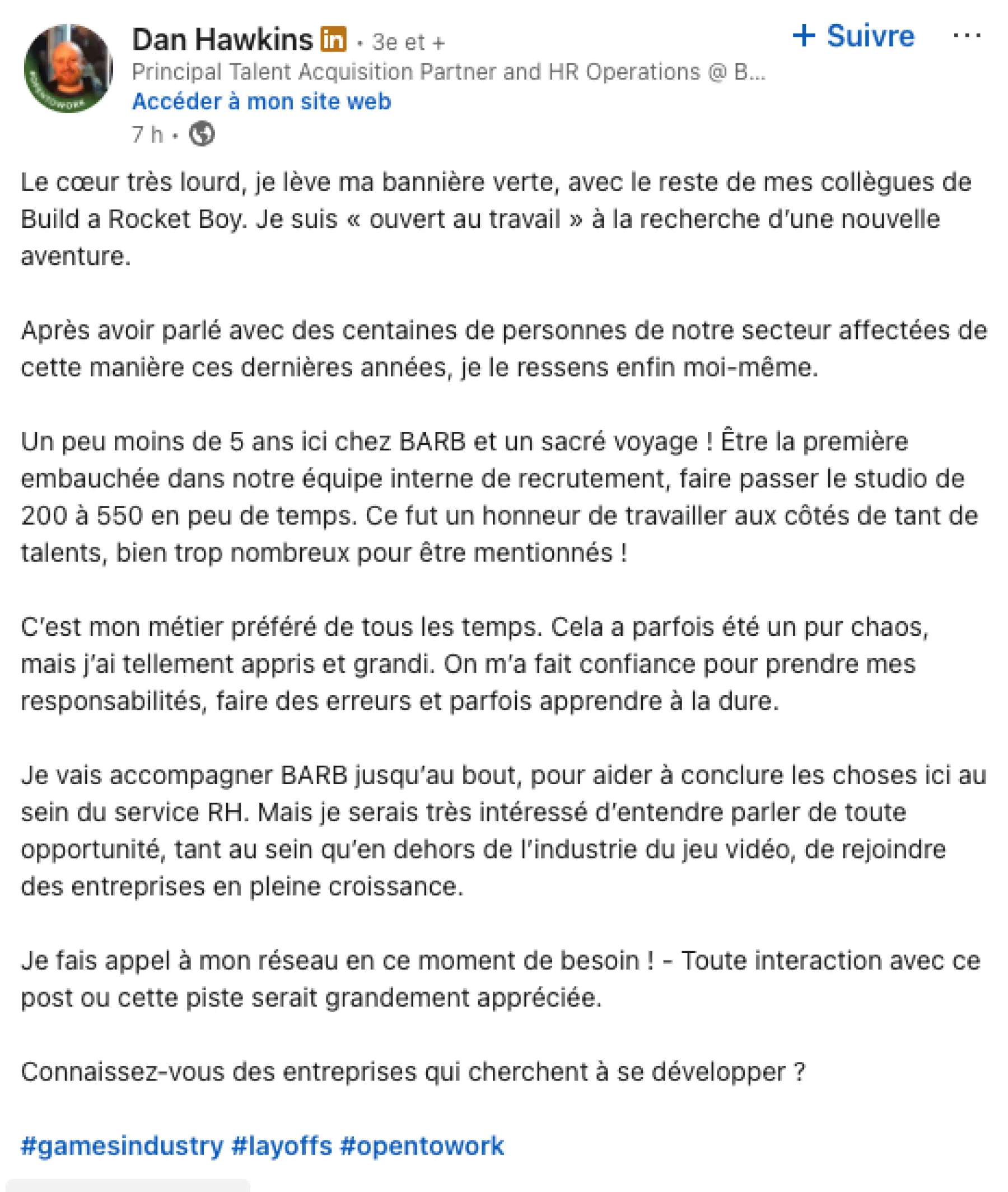  Dan Hawkins Linkedin