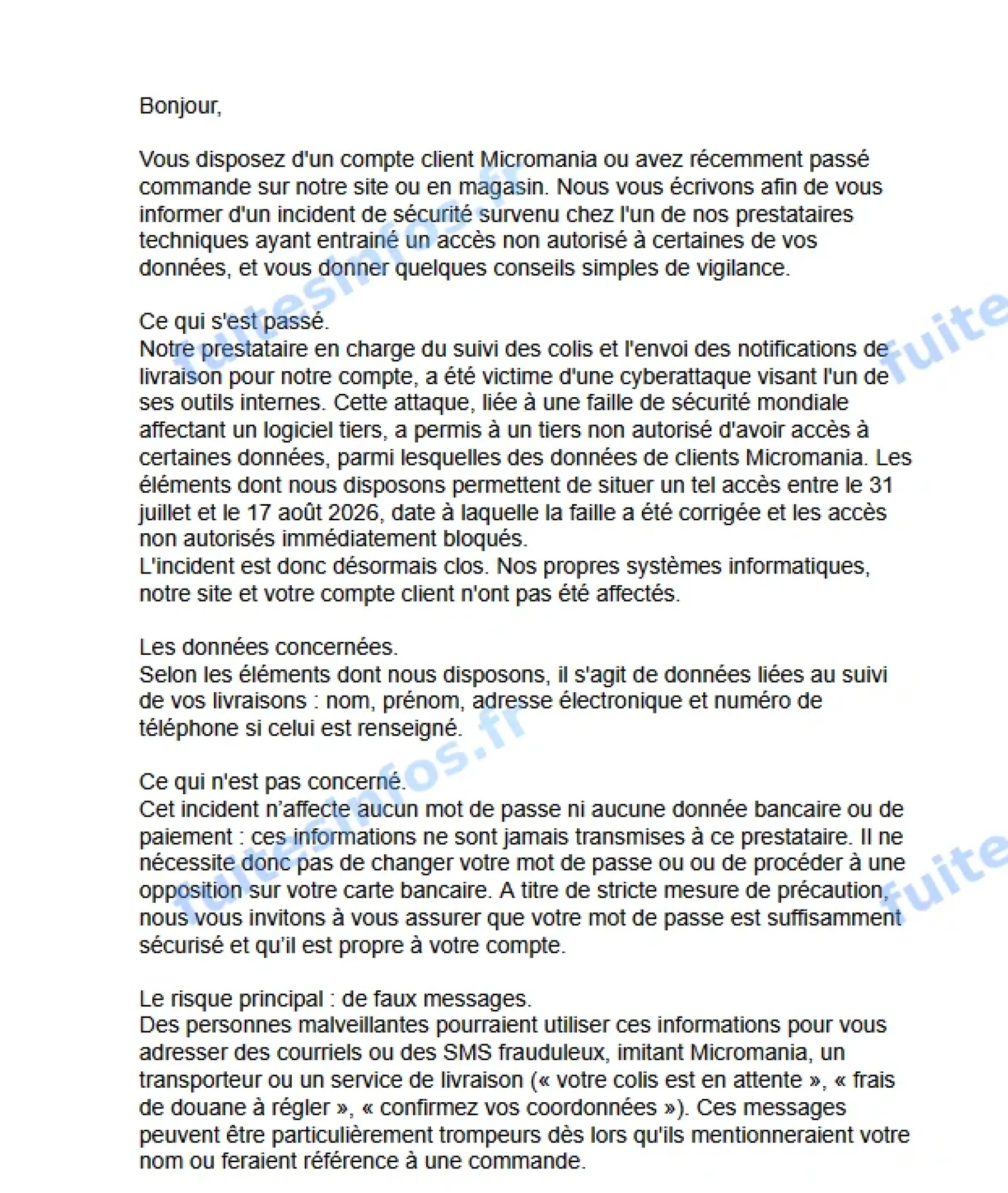 Fuites Infos Fuites Infos