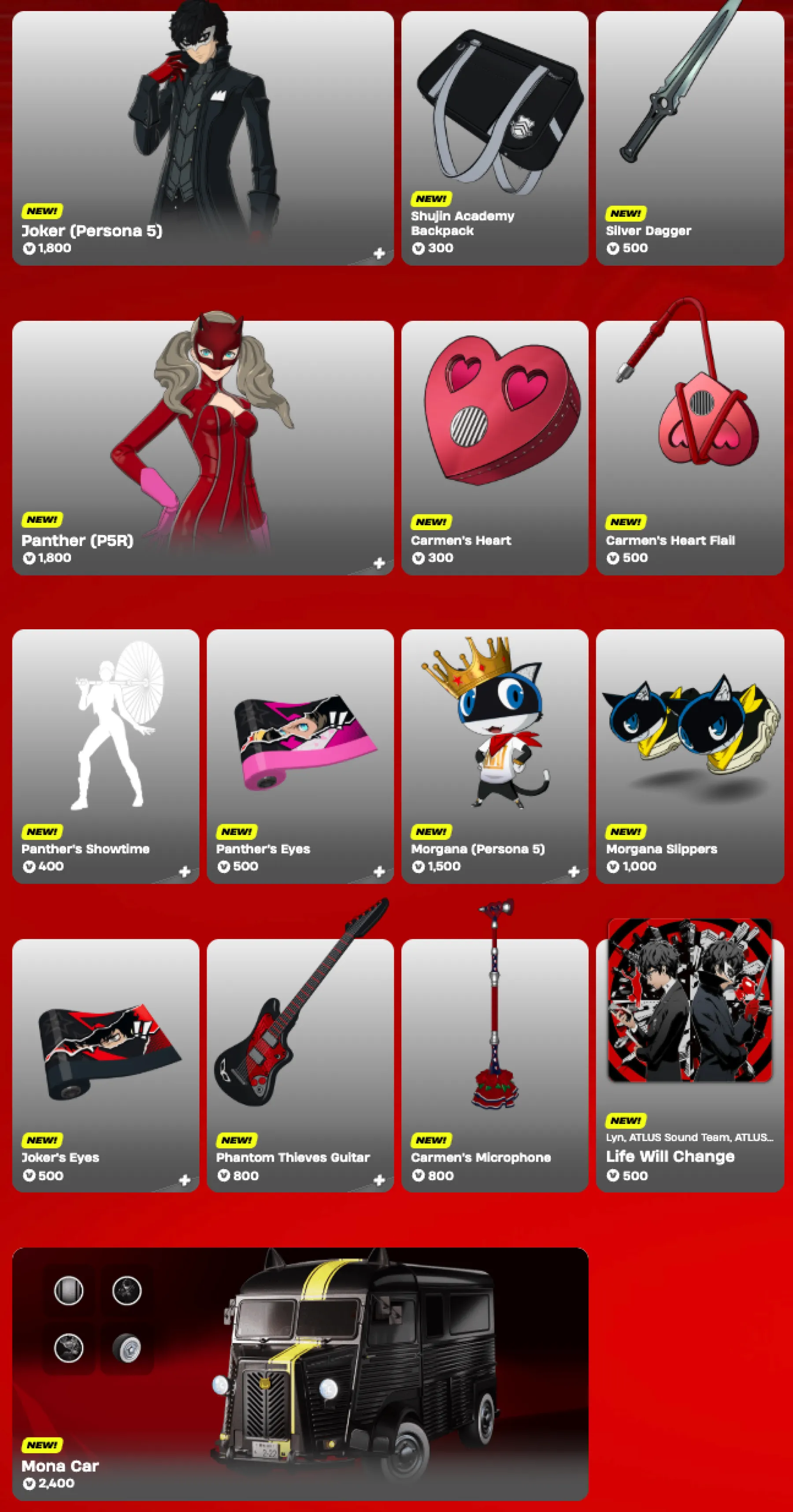 Fortnite x Persona 5 Royal