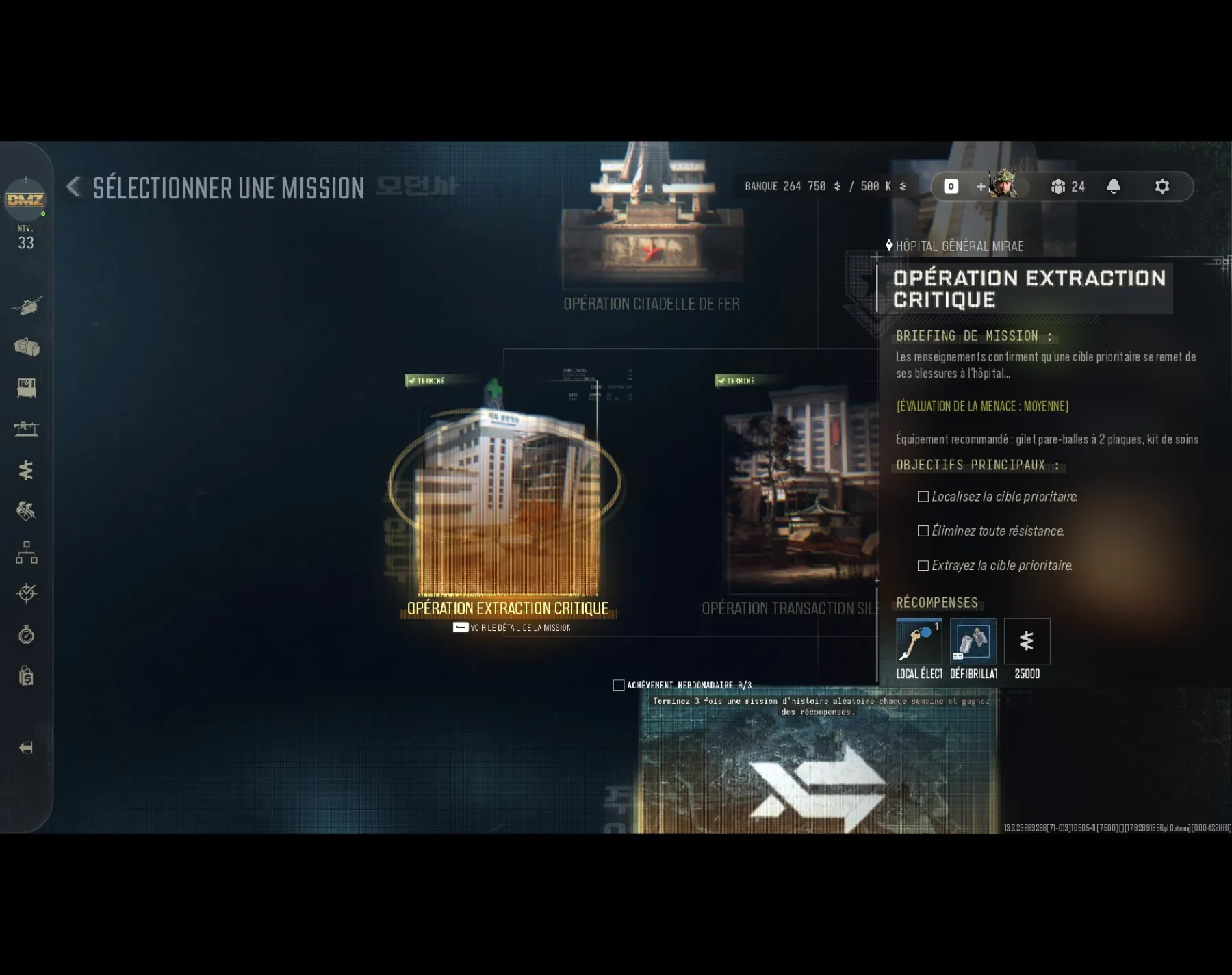 MW4 Mission Hopital DMZ