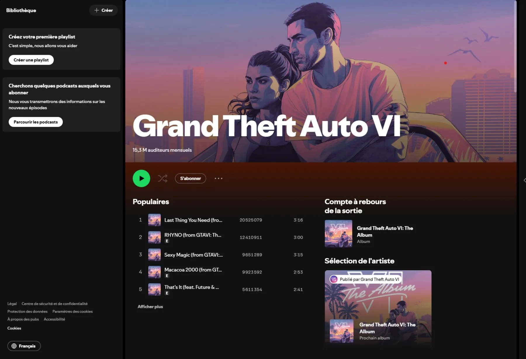 Grand Theft Auto VI | Spotify