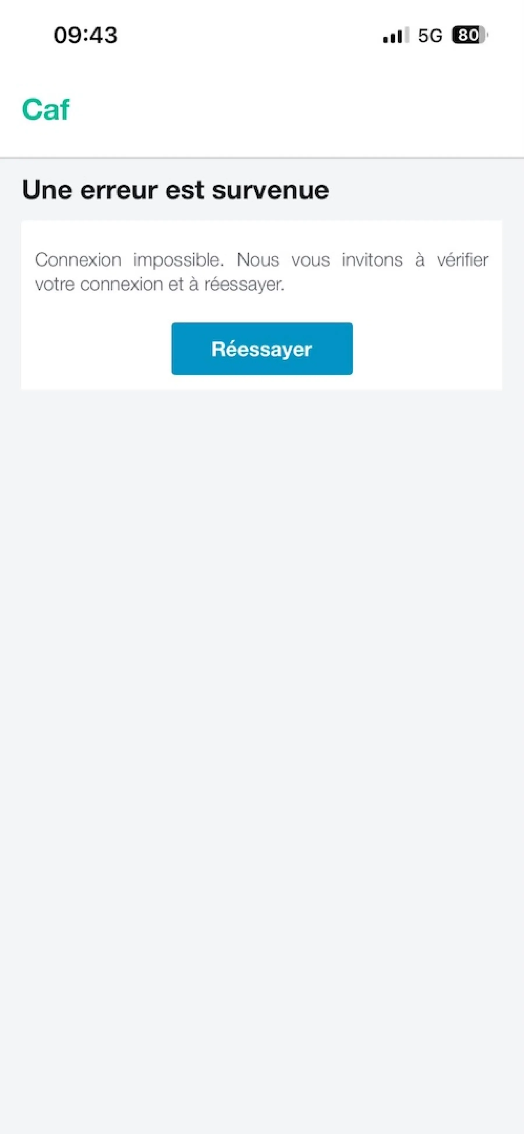 Application mobile CAF