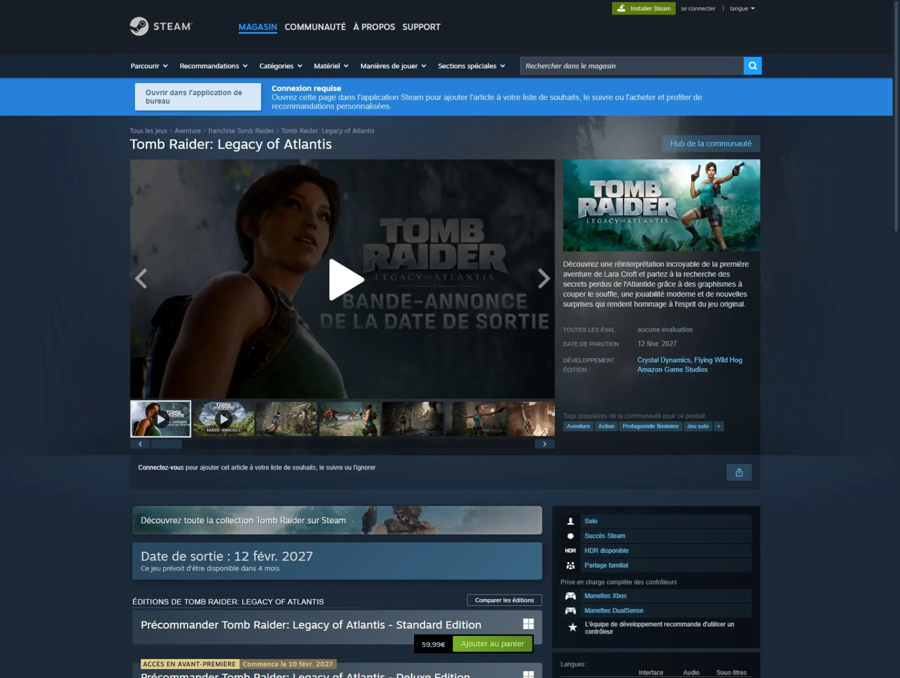 Fiche Steam
