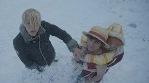 Un château enneigé