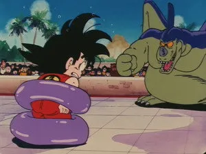 Sangoku contre le dragon volant