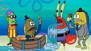 Le capitaine Krabs fait des affaires